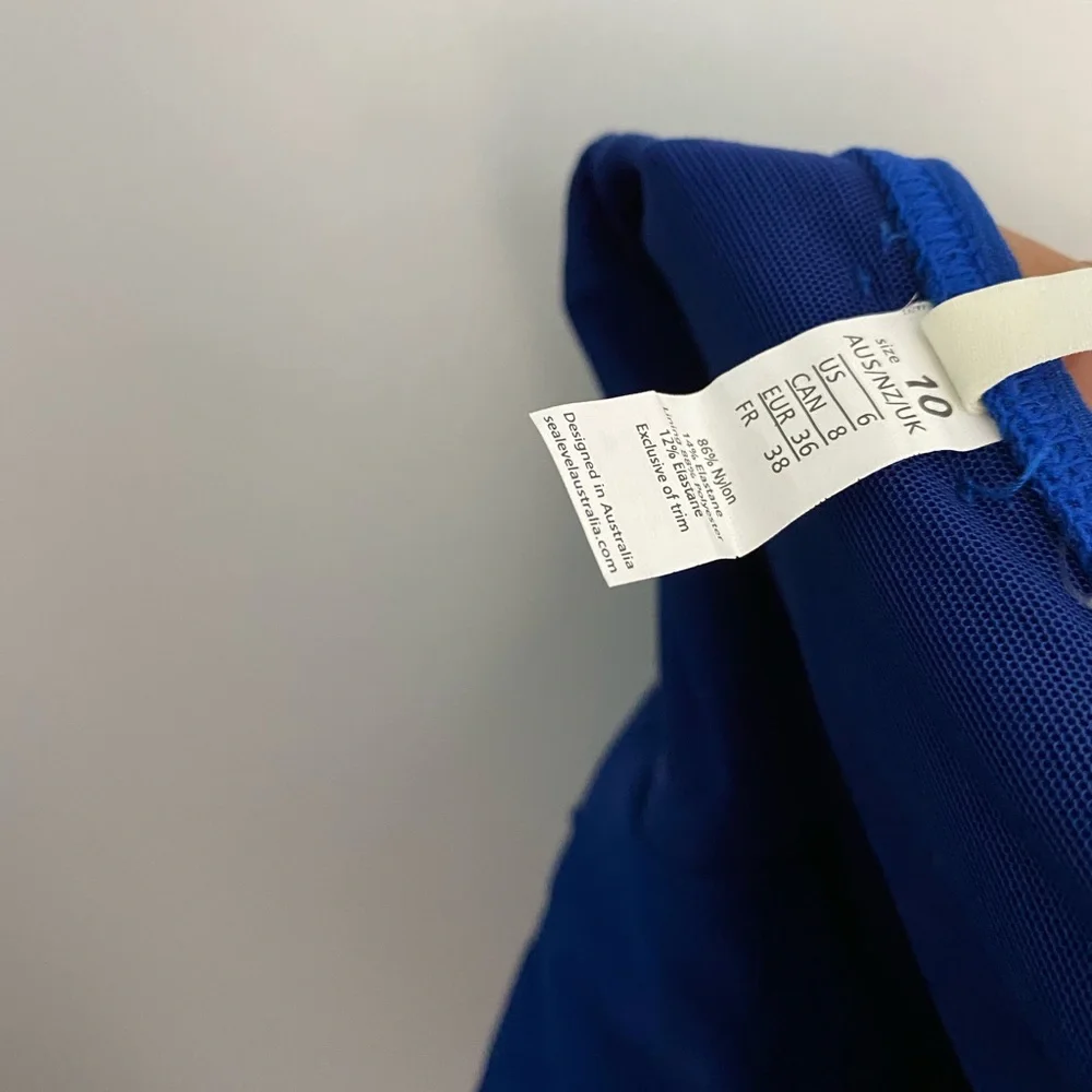 sea level ribbed one piece ocean blue - Picture 5 of 7